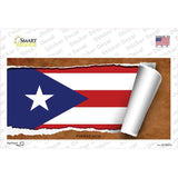 Puerto Rico Flag Scroll Novelty Sticker Decal