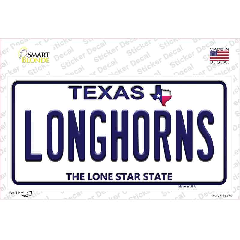 Longhorn Texas Novelty Sticker Decal