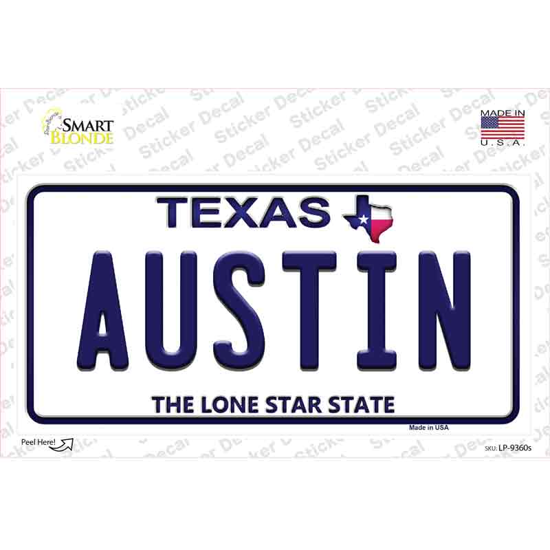 Austin Texas Novelty Sticker Decal