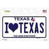 I Love Texas Novelty Sticker Decal