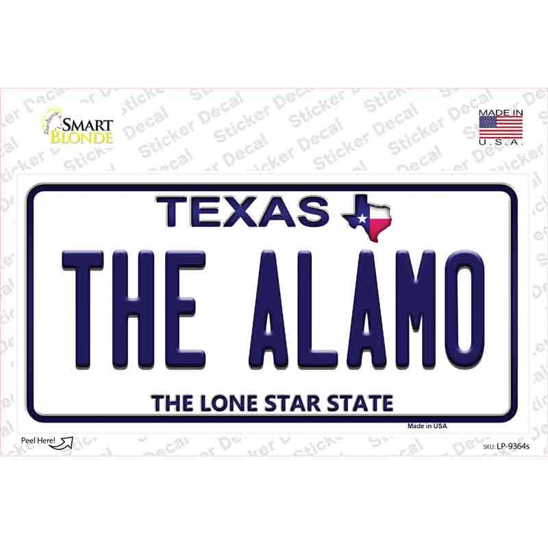 Alamo Texas Novelty Sticker Decal
