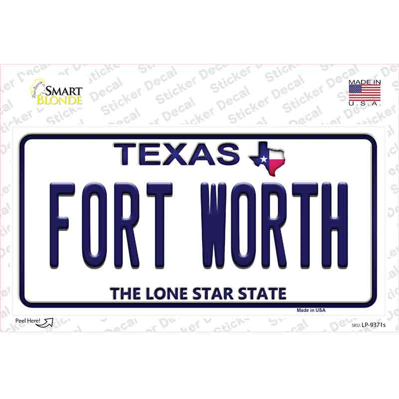Fort Worth Texas Novelty Sticker Decal