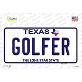 Golfer Texas Novelty Sticker Decal
