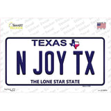 N Joy TX Texas Novelty Sticker Decal