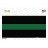 Thin Green Line Novelty Sticker Decal