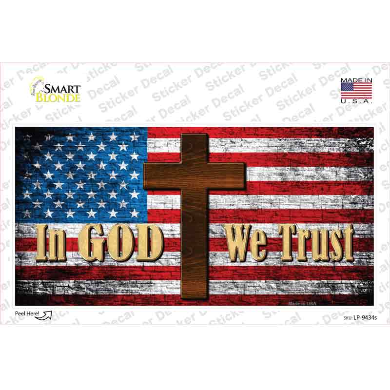 God We Trust Novelty Sticker Decal