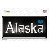 Alaska Flag Script Novelty Sticker Decal