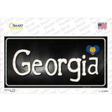 Georgia Flag Script Novelty Sticker Decal