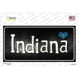 Indiana Flag Script Novelty Sticker Decal