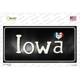 Iowa Flag Script Novelty Sticker Decal