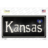 Kansas Flag Script Novelty Sticker Decal