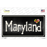 Maryland Flag Script Novelty Sticker Decal