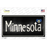 Minnesota Flag Script Novelty Sticker Decal