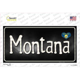 Montana Flag Script Novelty Sticker Decal