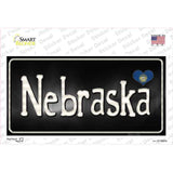 Nebraska Flag Script Novelty Sticker Decal
