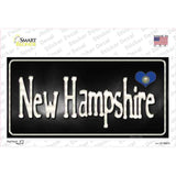New Hampshire Flag Script Novelty Sticker Decal