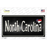 North Carolina Flag Script Novelty Sticker Decal
