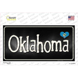 Oklahoma Flag Script Novelty Sticker Decal
