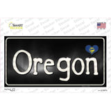 Oregon Flag Script Novelty Sticker Decal
