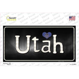 Utah Flag Script Novelty Sticker Decal