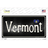 Vermont Flag Script Novelty Sticker Decal