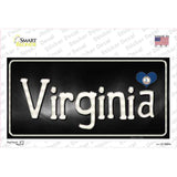 Virginia Flag Script Novelty Sticker Decal