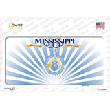 Mississippi Rusty Background Novelty Sticker Decal