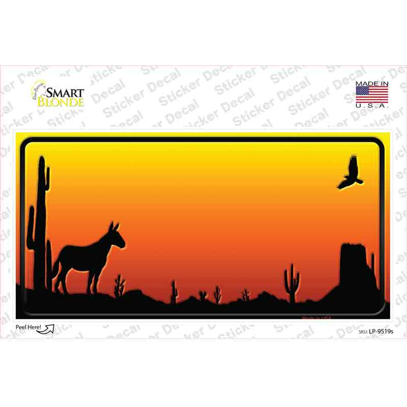 Donkey Blank Scenic Novelty Sticker Decal