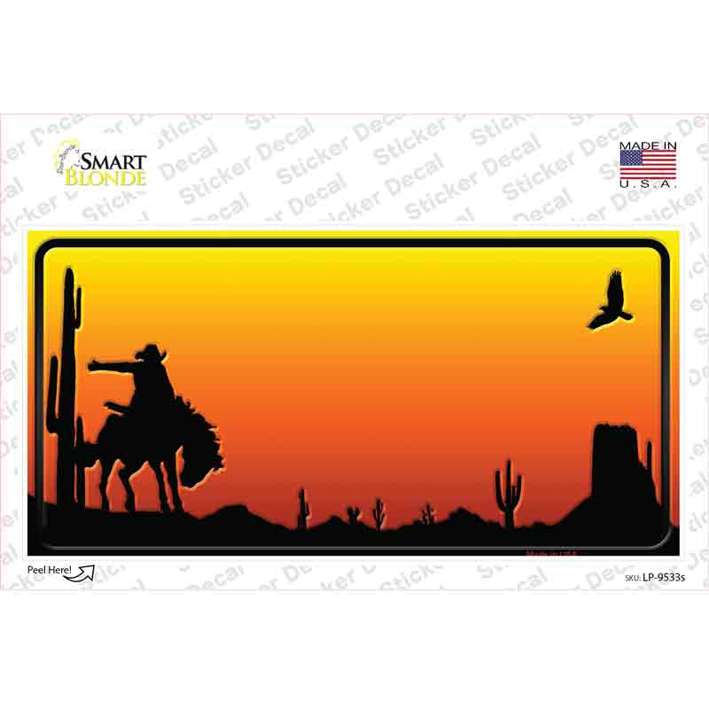 Rodeo Blank Scenic Novelty Sticker Decal