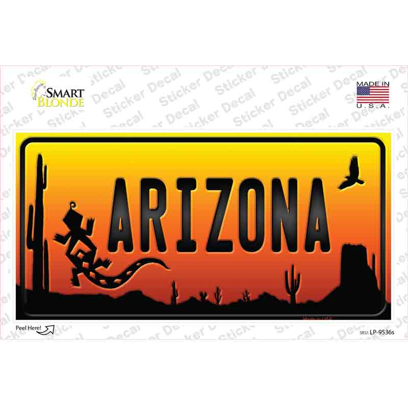 Lizard Arizona Scenic Novelty Sticker Decal