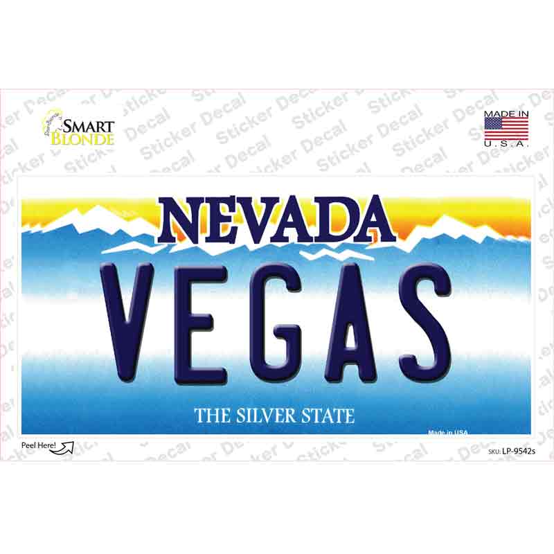 Vegas Nevada Novelty Sticker Decal