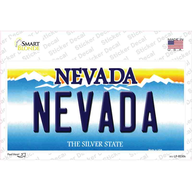 Nevada  Novelty Sticker Decal