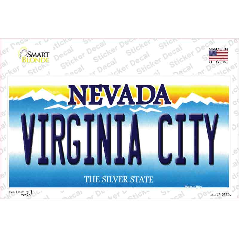 Virginia City Nevada Novelty Sticker Decal