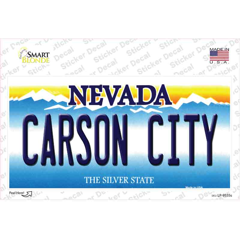 Carson City Nevada Novelty Sticker Decal