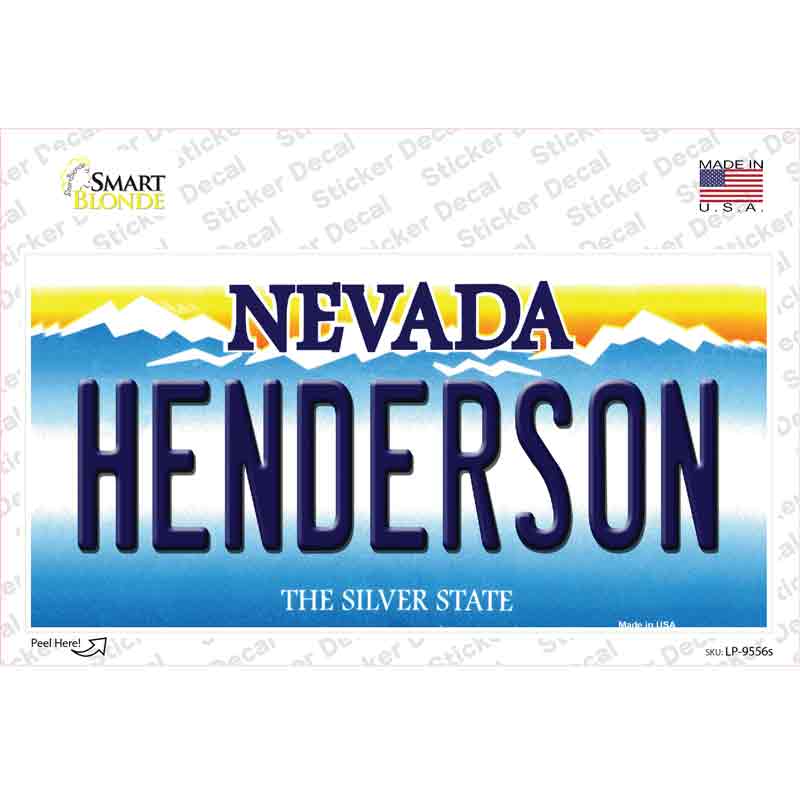 Henderson Nevada Novelty Sticker Decal