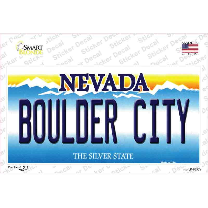 Boulder City Nevada Novelty Sticker Decal