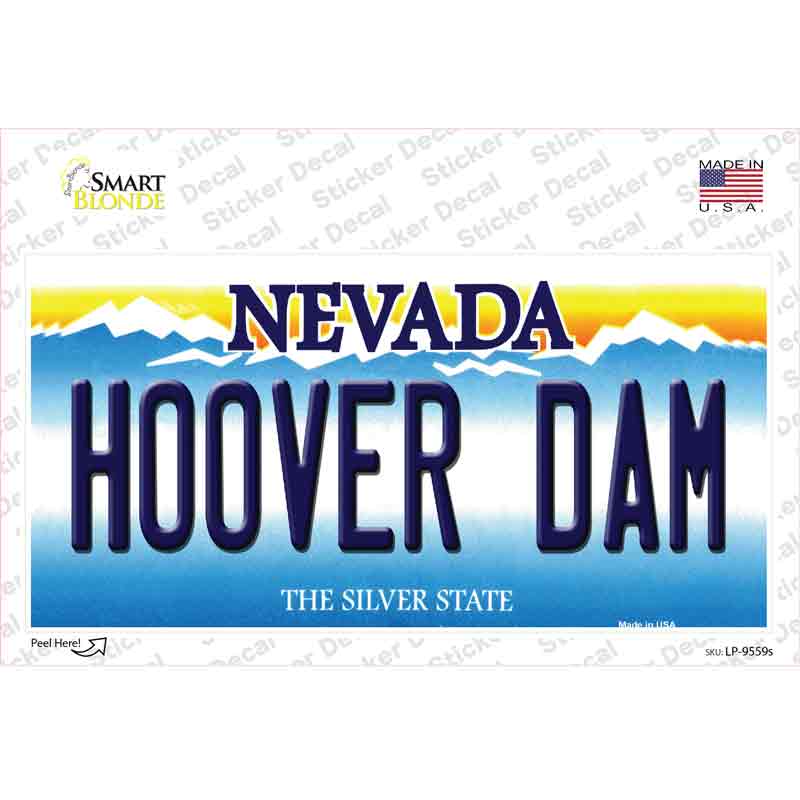Hoover Dam Nevada Novelty Sticker Decal