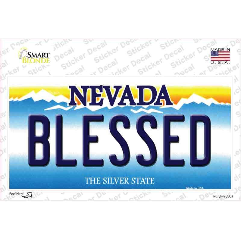 Blessed Nevada Novelty Sticker Decal