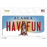Hav Fun Alaska State Novelty Sticker Decal