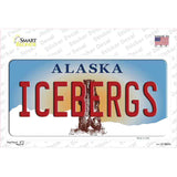 Icebergs Alaska State Novelty Sticker Decal