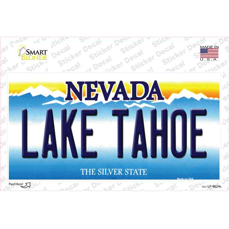 Lake Tahoe Nevada Novelty Sticker Decal