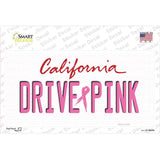 Drive Pink California Novelty Sticker Decal