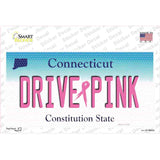 Drive Pink Connecticut Novelty Sticker Decal