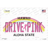 Drive Pink Hawaii Novelty Sticker Decal