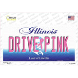 Drive Pink Illinois Novelty Sticker Decal