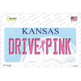 Drive Pink Kansas Novelty Sticker Decal