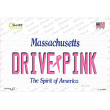 Drive Pink Massachusetts Novelty Sticker Decal