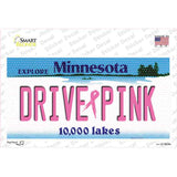 Drive Pink Minnesota Novelty Sticker Decal