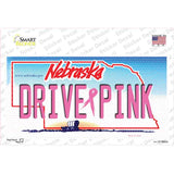 Drive Pink Nebraska Novelty Sticker Decal
