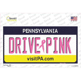 Drive Pink Pennsylvania Novelty Sticker Decal